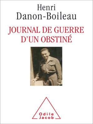 cover image of Journal de guerre d'un obstiné